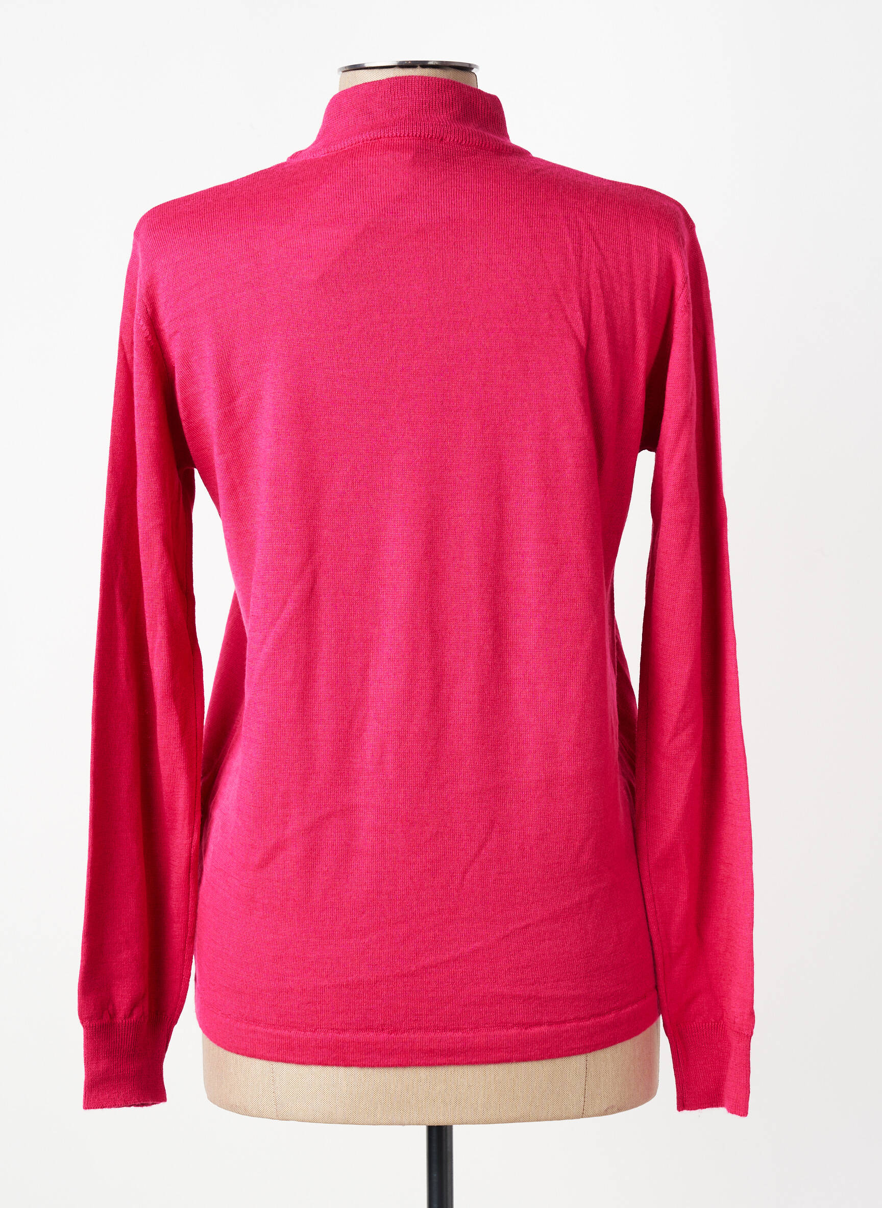 Pull resserrée sur le bas manches longues rose GEVANA femme