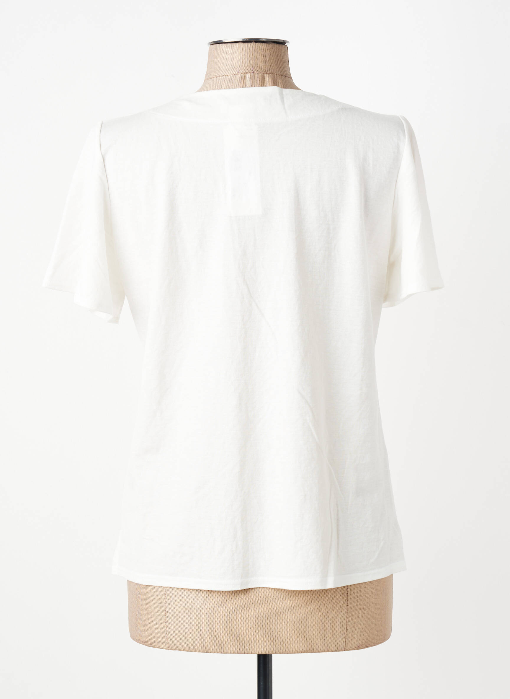 Top manches courtes manches courtes beige GEVANA femme