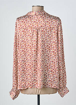 Blouse imprimé fantaisie manches longues beige GEVANA femme