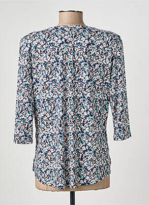 T-shirt manches 3/4 manches 3/4 bleu GEVANA femme