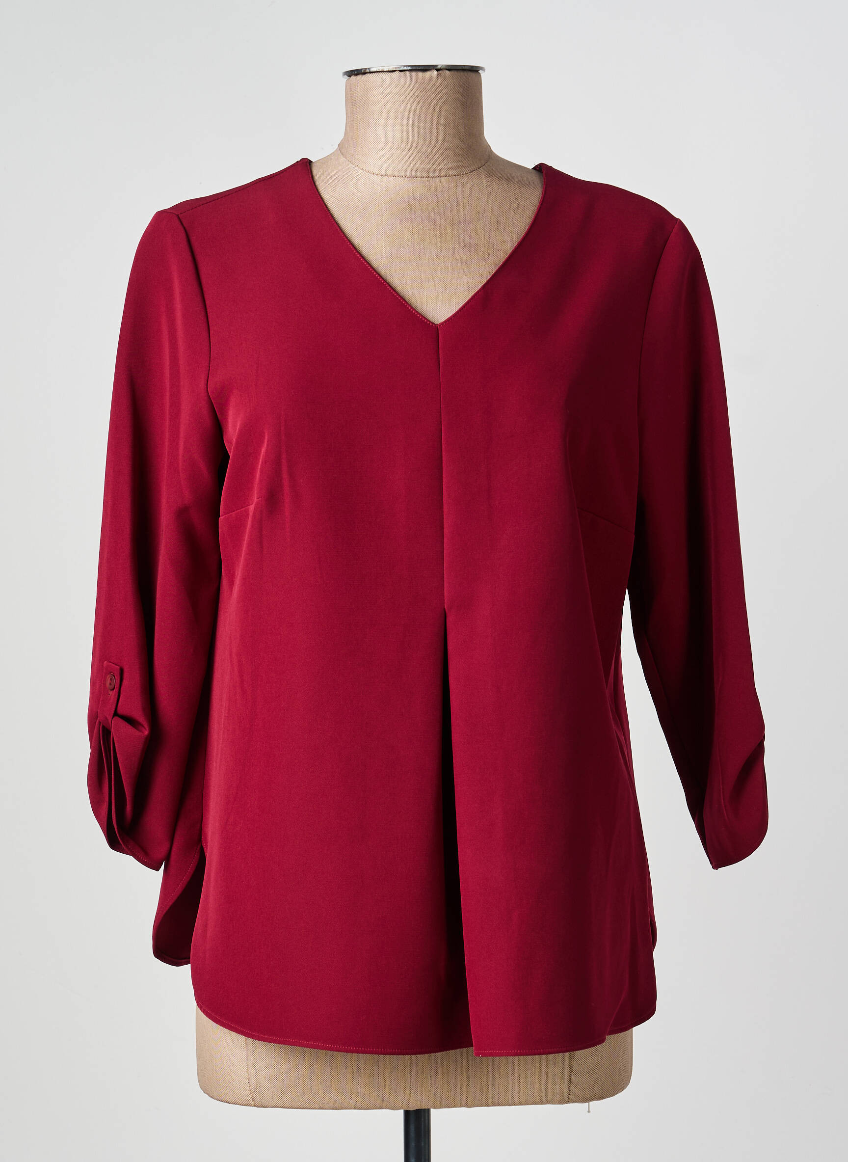 Top stretch manches 3/4 violet GEVANA femme
