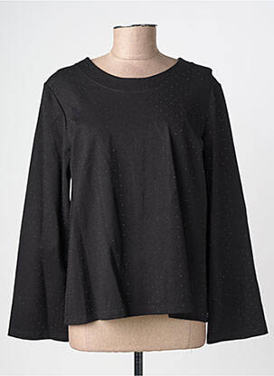 Top manches longues manches longues noir GEVANA femme