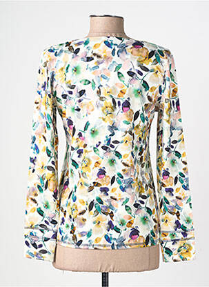 Pull coupe cintrée manches longues beige GEVANA femme