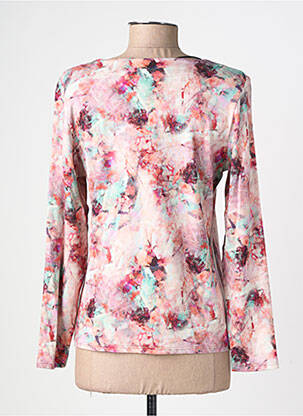 Pull coupe cintrée manches longues rose GEVANA femme