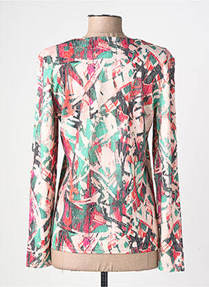 Pull coupe cintrée manches longues rose GEVANA femme
