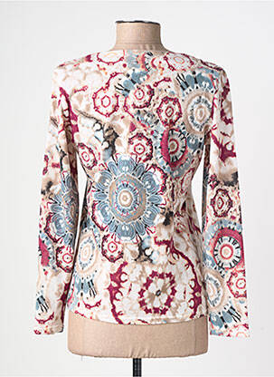 Pull coupe cintrée manches longues beige GEVANA femme