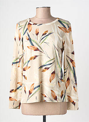 T-shirt manches longues manches longues beige GEVANA femme