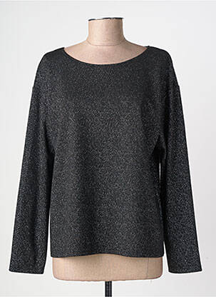 Top manches longues manches longues noir GEVANA femme