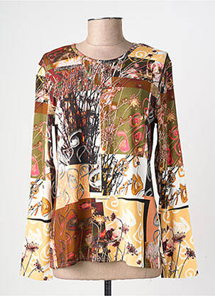 T-shirt manches longues manches longues marron GEVANA femme