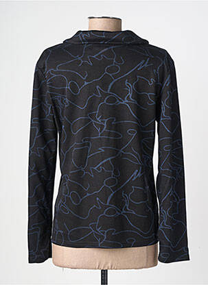 T-shirt imprimé fantaisie manches longues noir GEVANA femme