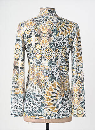 Pull coupe cintrée manches longues jaune GEVANA femme