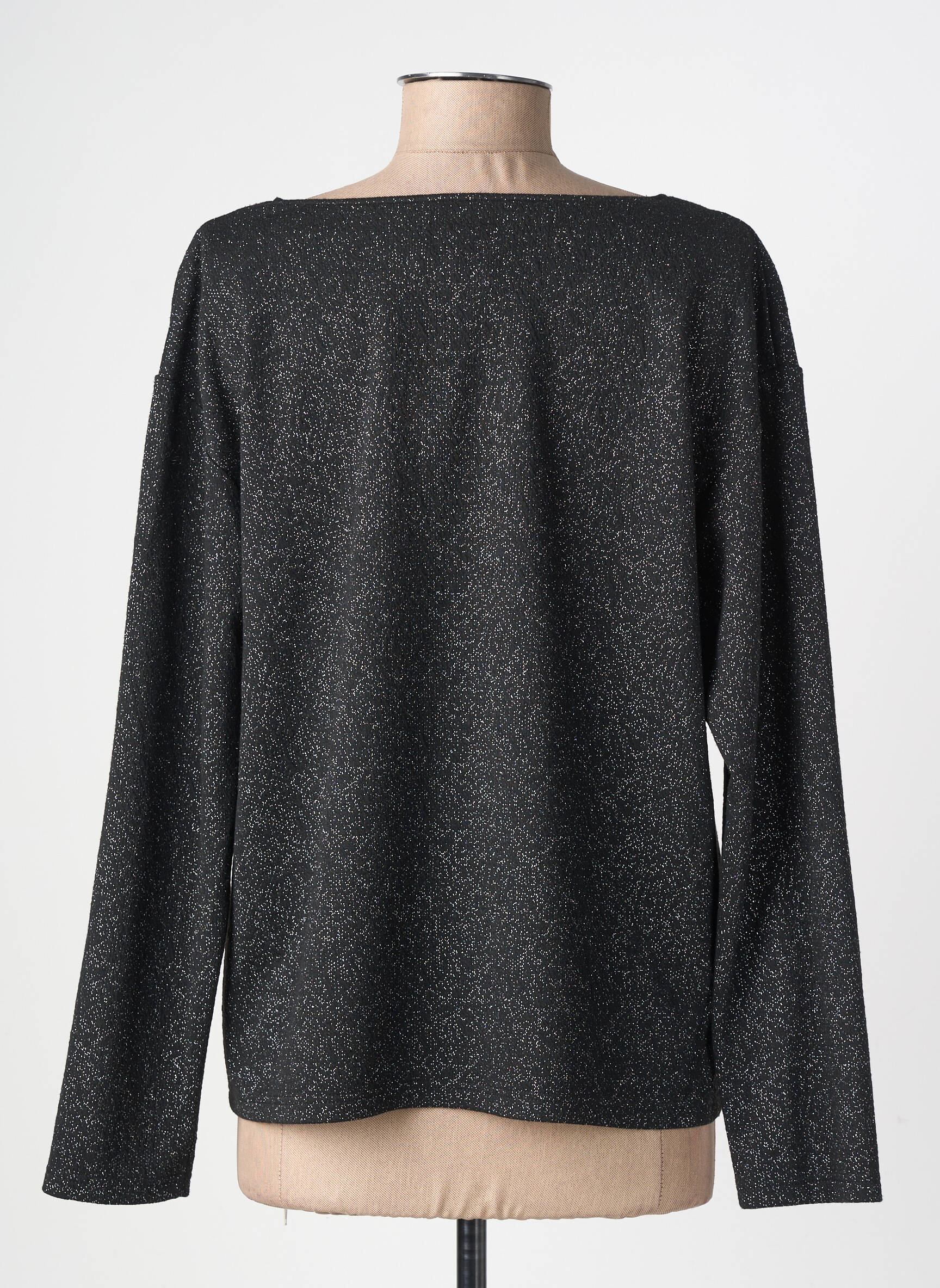 Top manches longues manches longues noir GEVANA femme