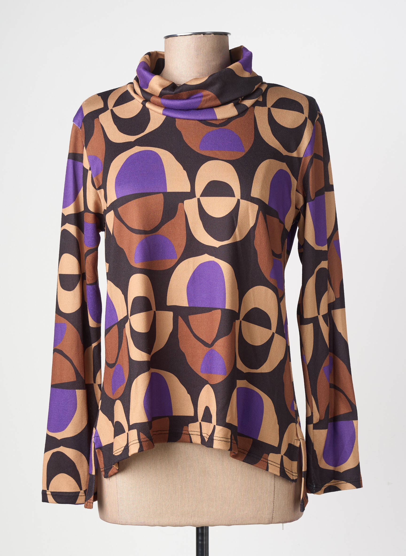T-shirt manches longues manches longues violet GEVANA femme