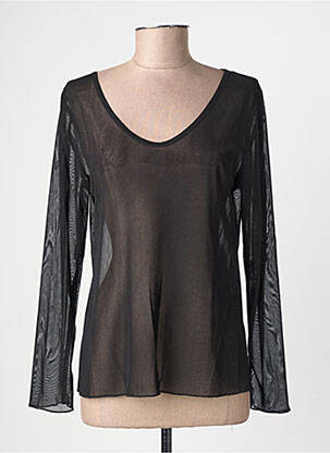 Top manches longues manches longues noir GEVANA femme