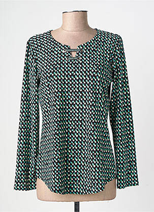 Top manches longues manches longues vert GEVANA femme