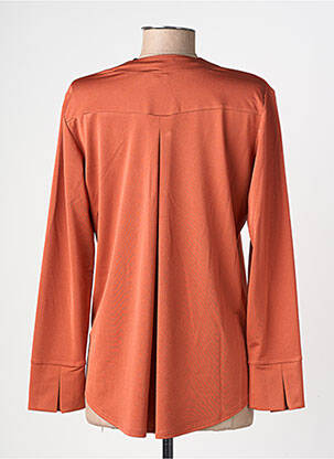 Blouse manches longues manches longues orange GEVANA femme
