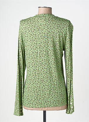 T-shirt imprimé fantaisie manches longues vert GEVANA femme