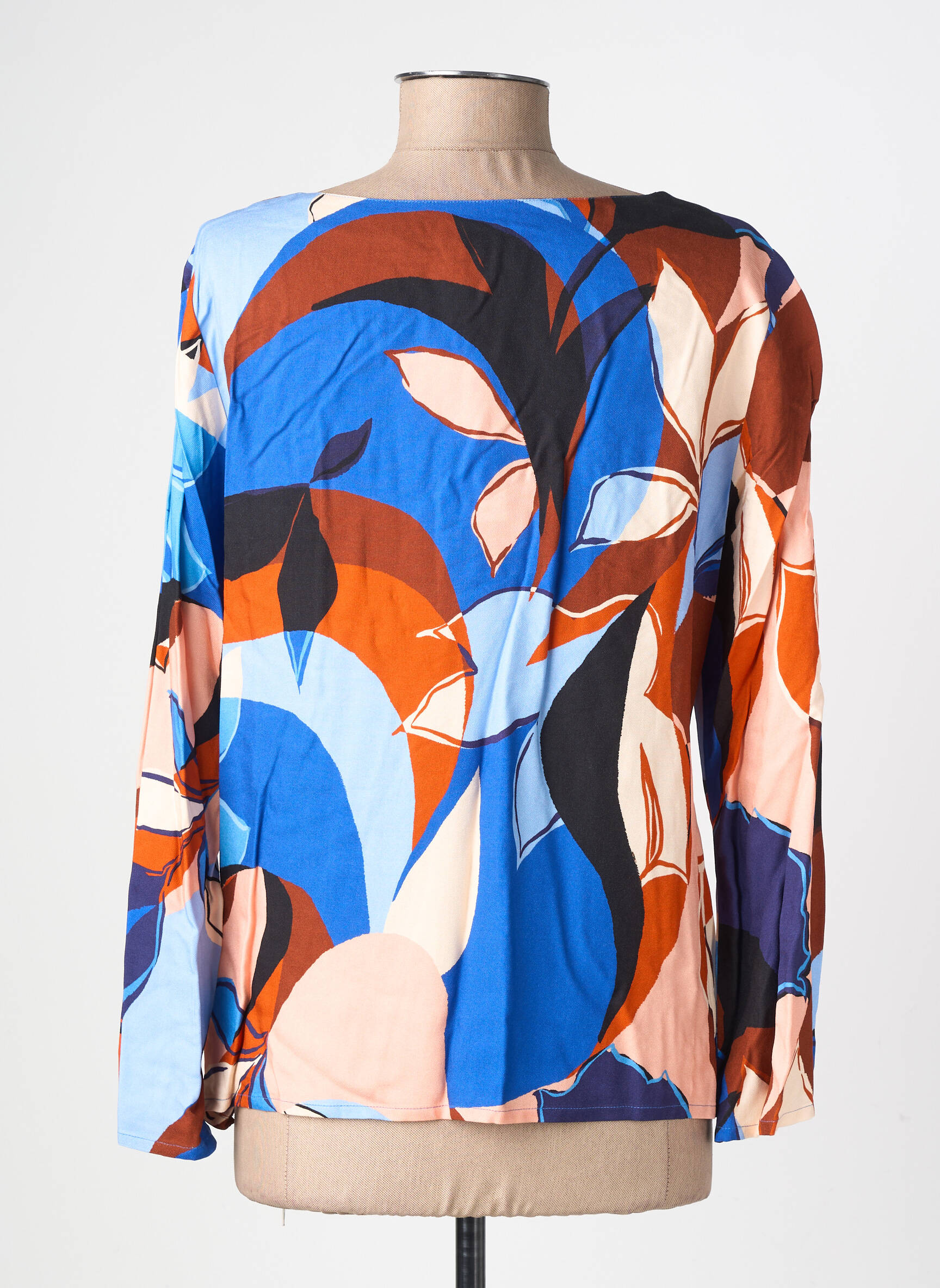 Top manches longues manches longues bleu GEVANA femme