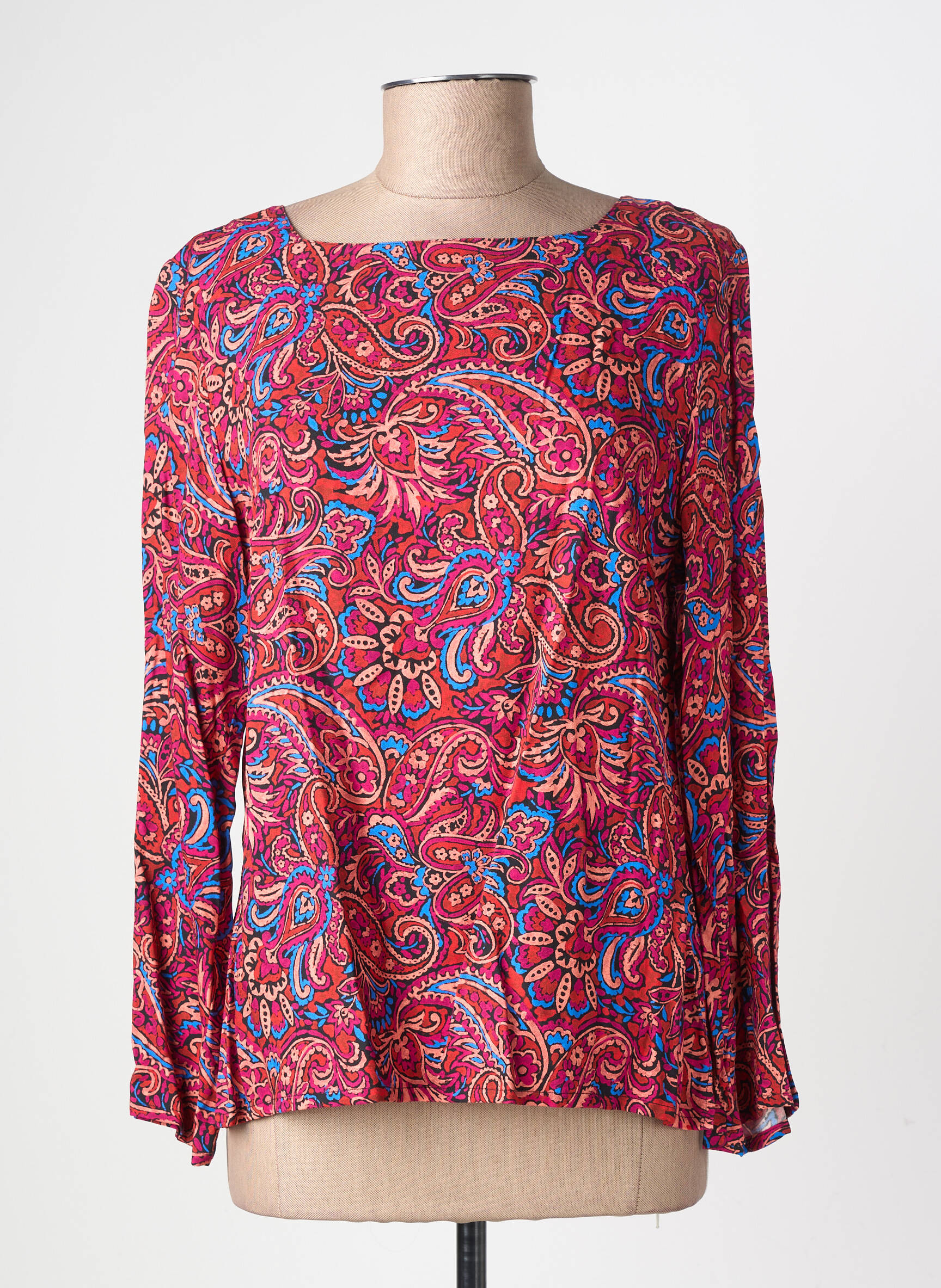 Top manches longues manches longues rose GEVANA femme