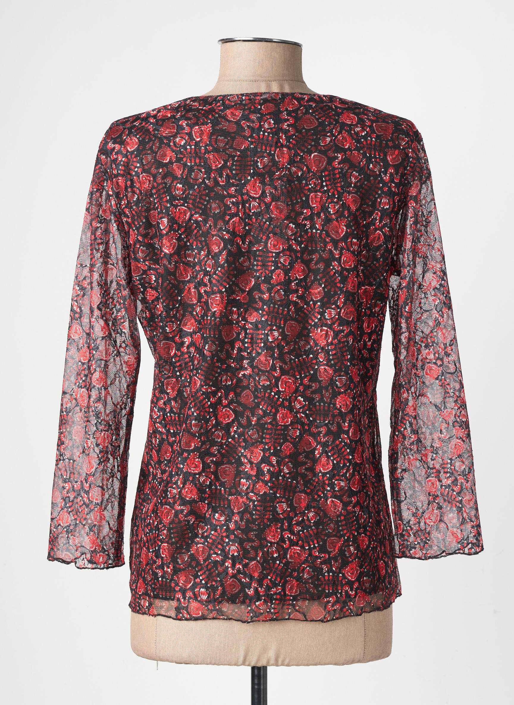 Top manches longues manches longues noir GEVANA femme