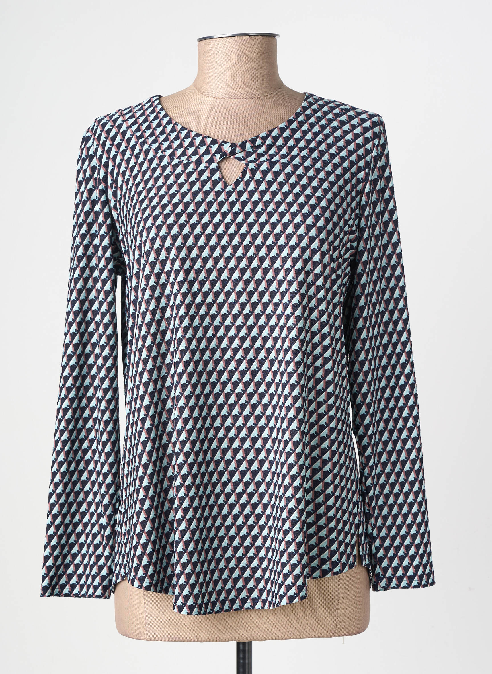 Top manches longues manches longues bleu GEVANA femme