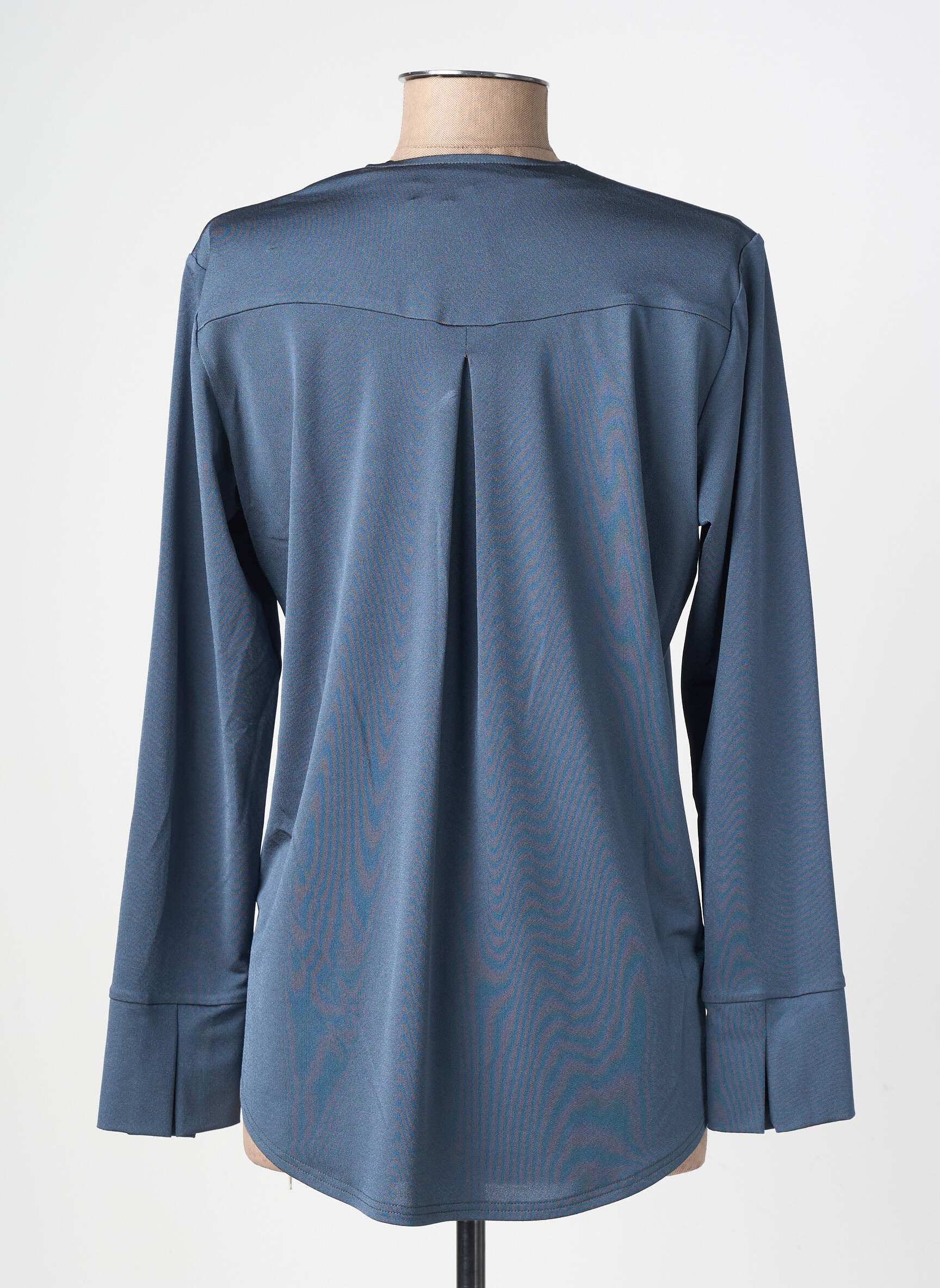Blouse manches longues manches longues vert GEVANA femme