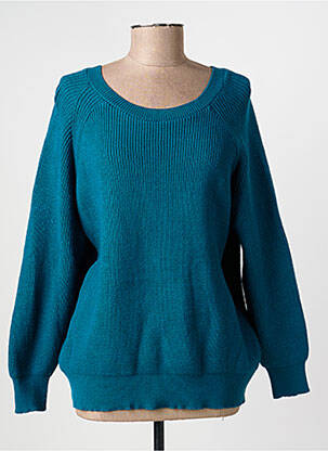Pull stretch manches longues vert GEVANA femme