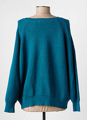 Pull stretch manches longues vert GEVANA femme
