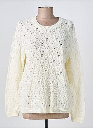 Pull stretch manches longues beige GEVANA femme