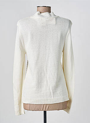 Pull coupe cintrée manches longues beige GEVANA femme