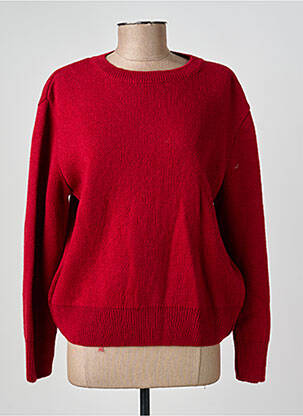 Pull stretch manches longues rouge GEVANA femme