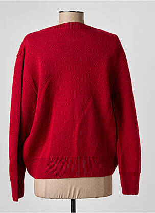 Pull stretch manches longues rouge GEVANA femme