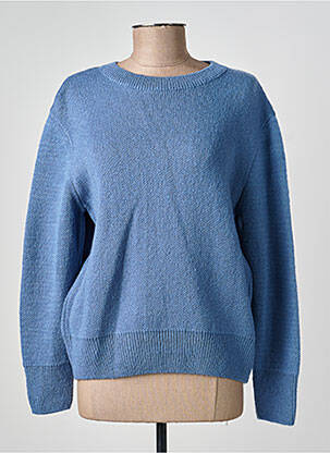 Pull stretch manches longues bleu GEVANA femme