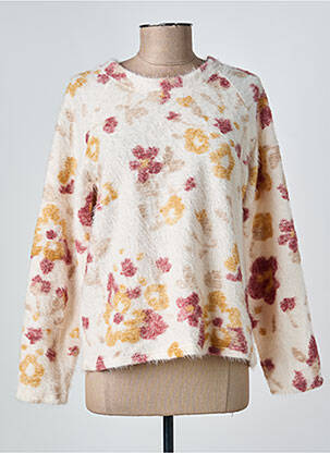 Pull stretch manches longues beige GEVANA femme