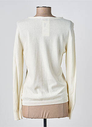 Pull stretch manches longues beige GEVANA femme