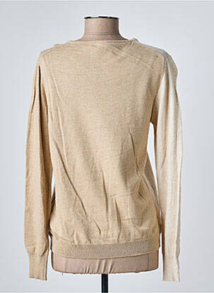 Pull stretch manches longues beige GEVANA femme