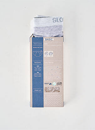 Boxer stretch gris SLOGGI homme