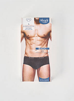 Boxer stretch noir SLOGGI homme