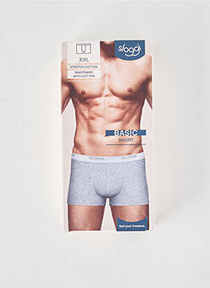 Boxer stretch gris SLOGGI homme