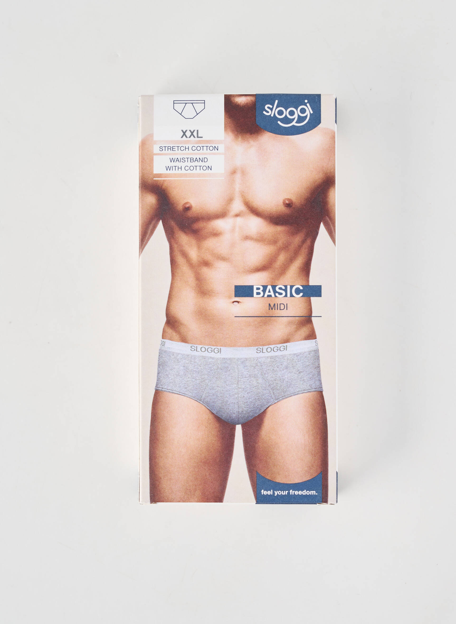 Boxer stretch gris SLOGGI homme
