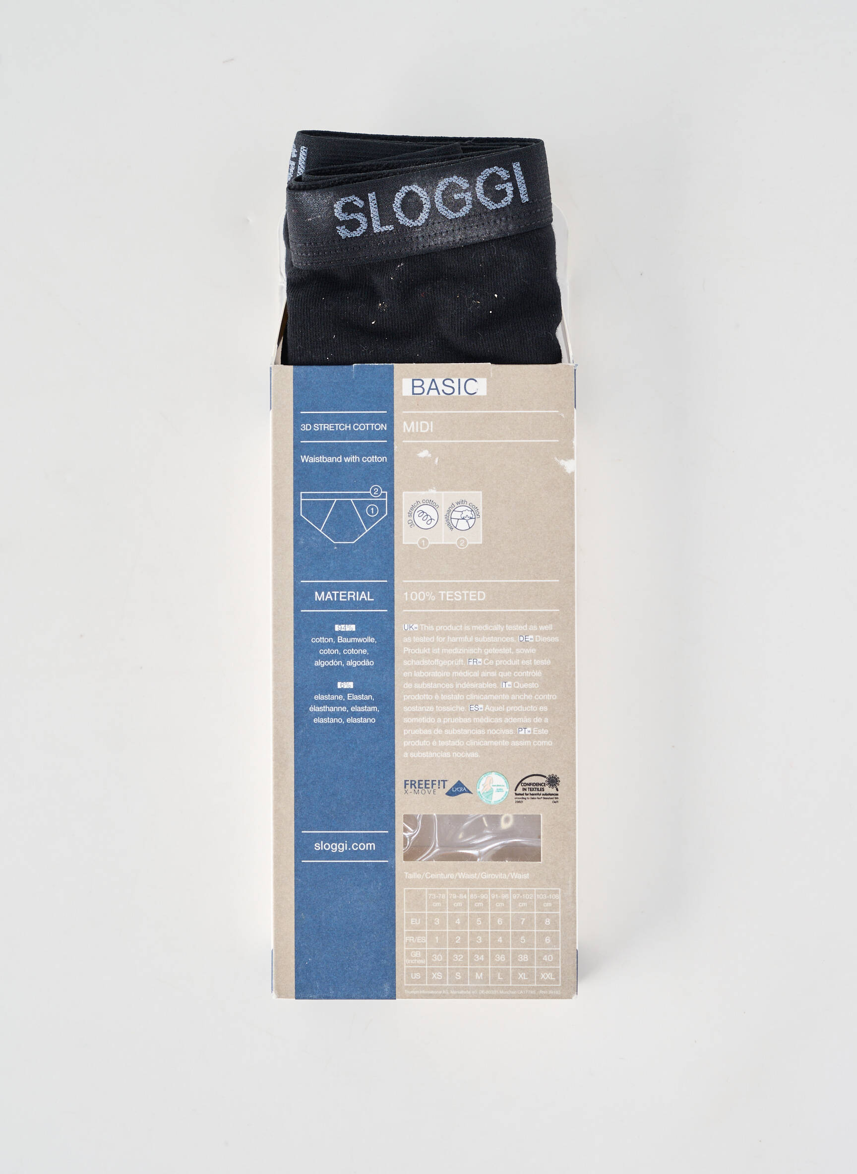 Boxer stretch noir SLOGGI homme
