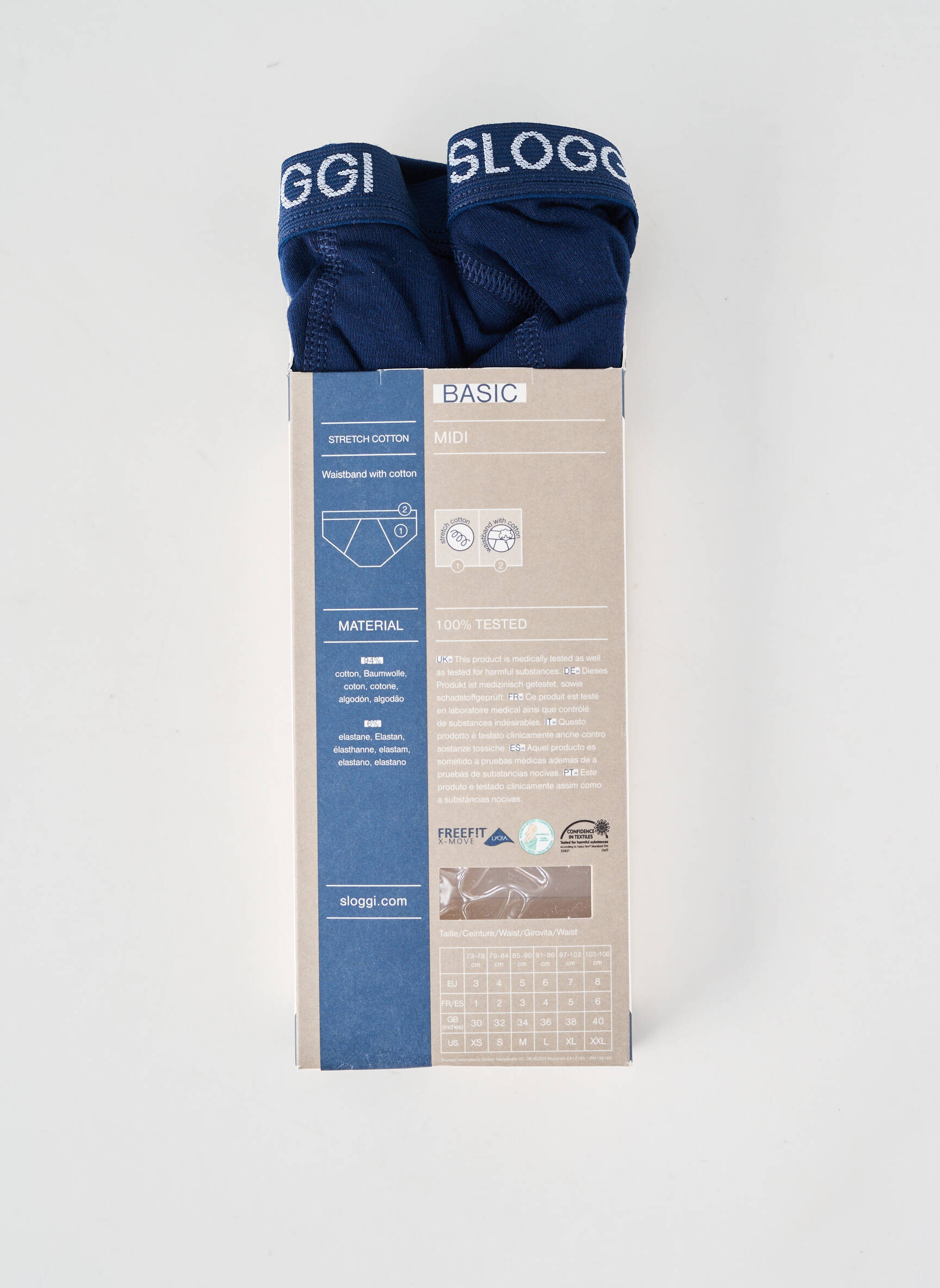 Boxer stretch bleu SLOGGI homme