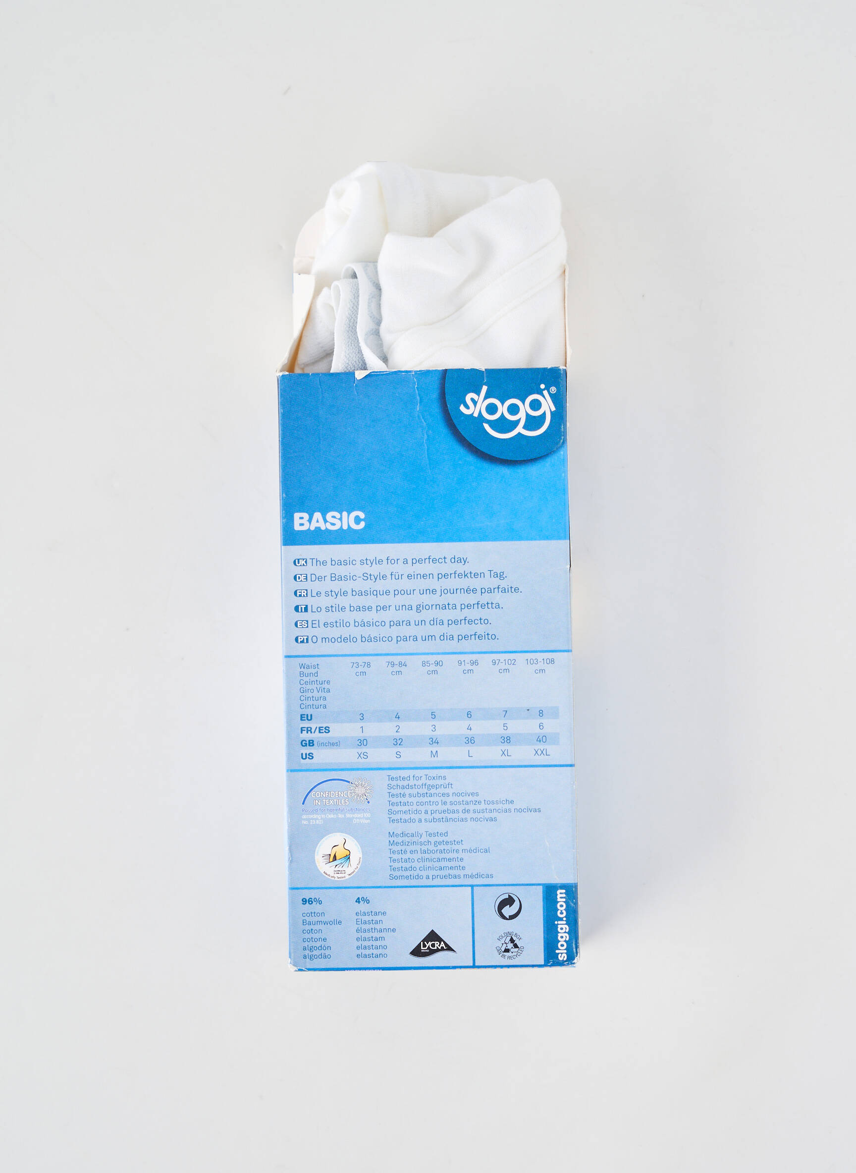 Boxer stretch blanc SLOGGI homme