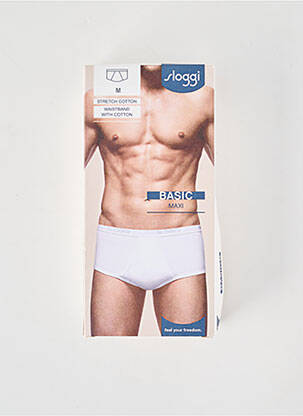 Boxer stretch blanc SLOGGI homme