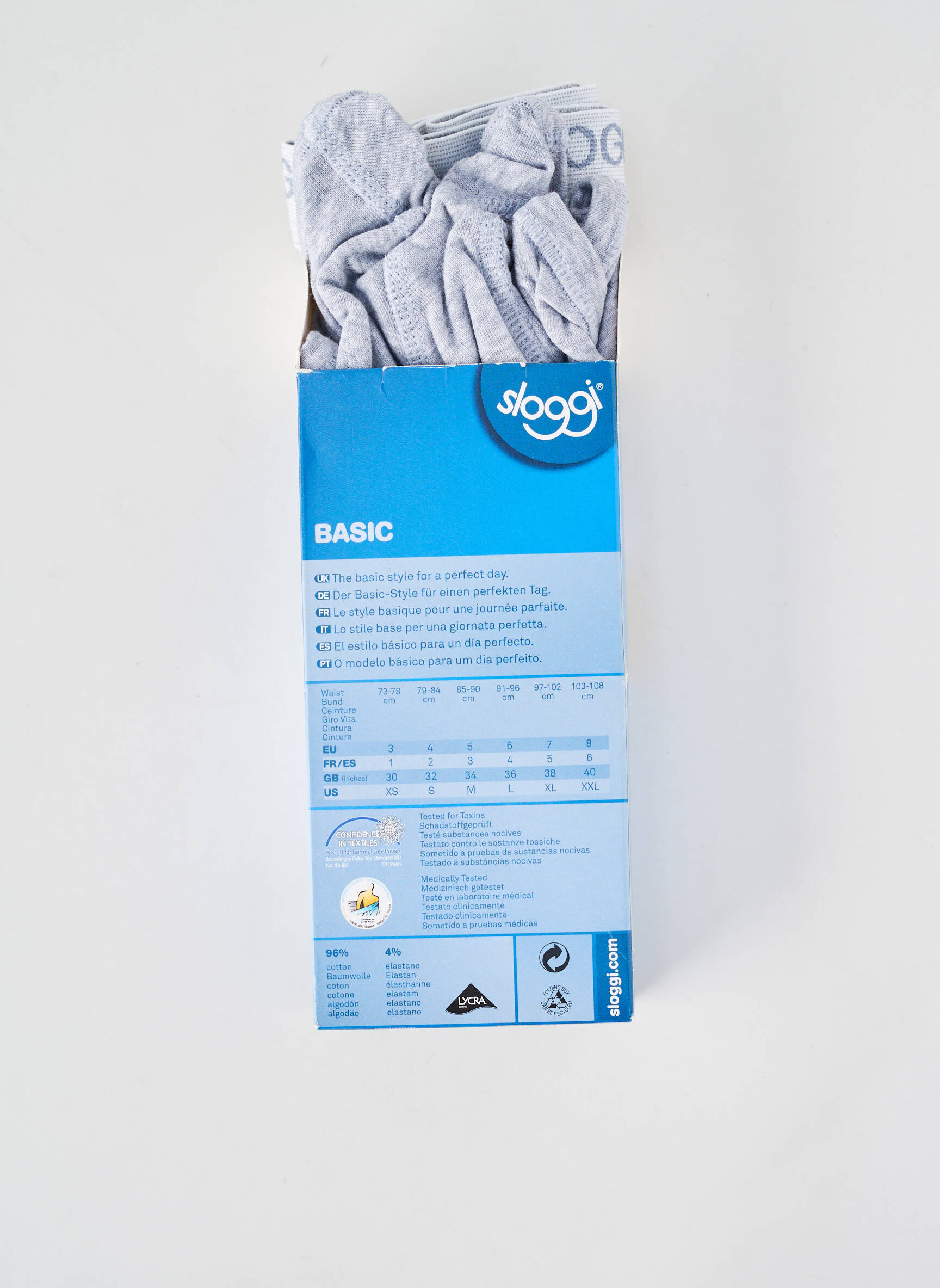 Boxer stretch gris SLOGGI homme