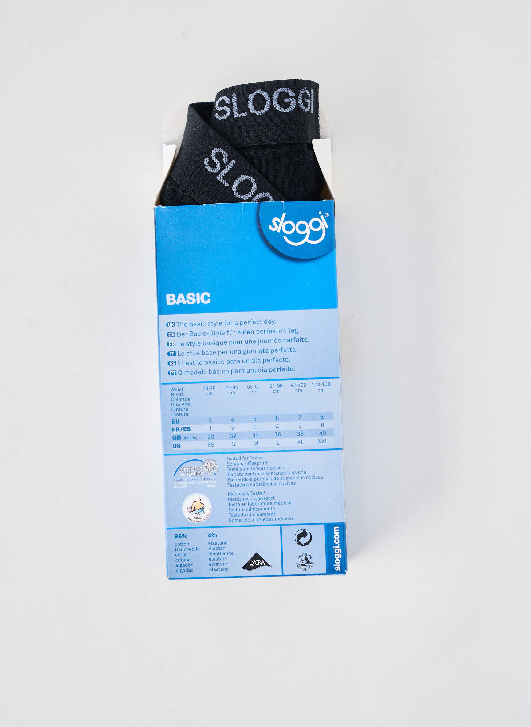 Boxer stretch noir SLOGGI homme