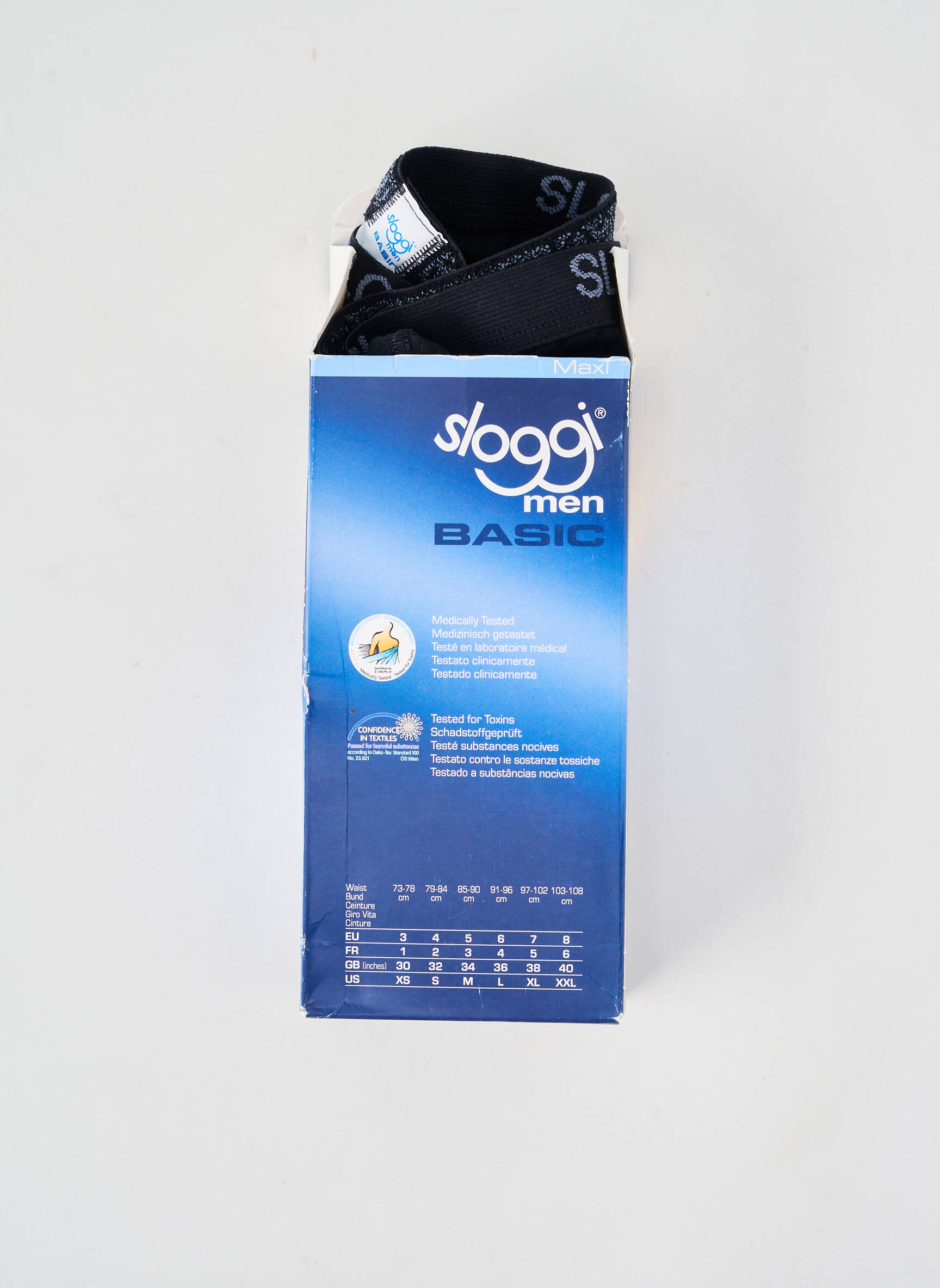 Slip stretch noir SLOGGI homme