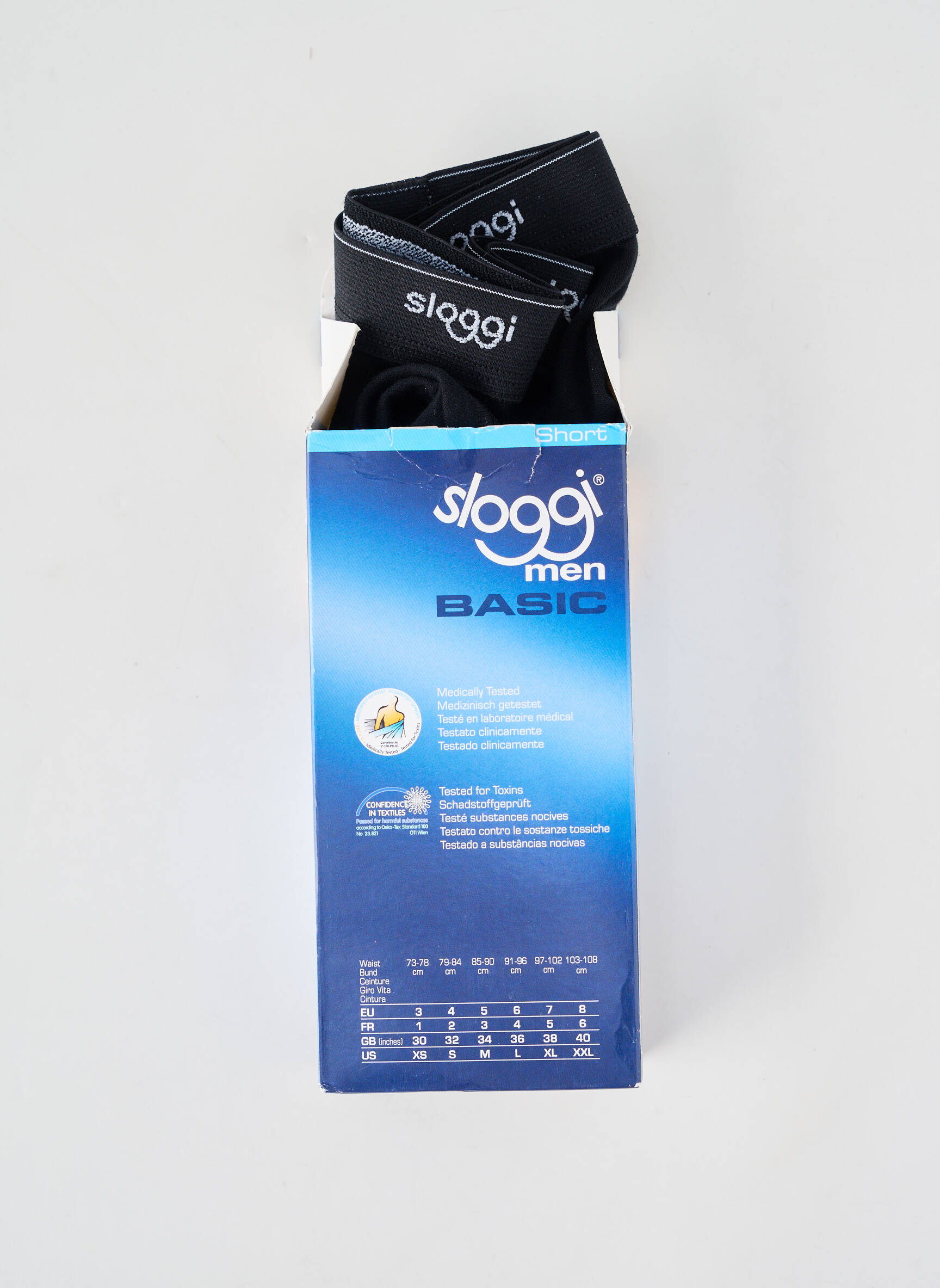 Boxer stretch noir SLOGGI homme