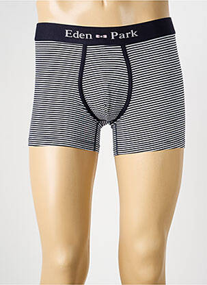 Boxer imprimé rayures bleu EDEN PARK homme