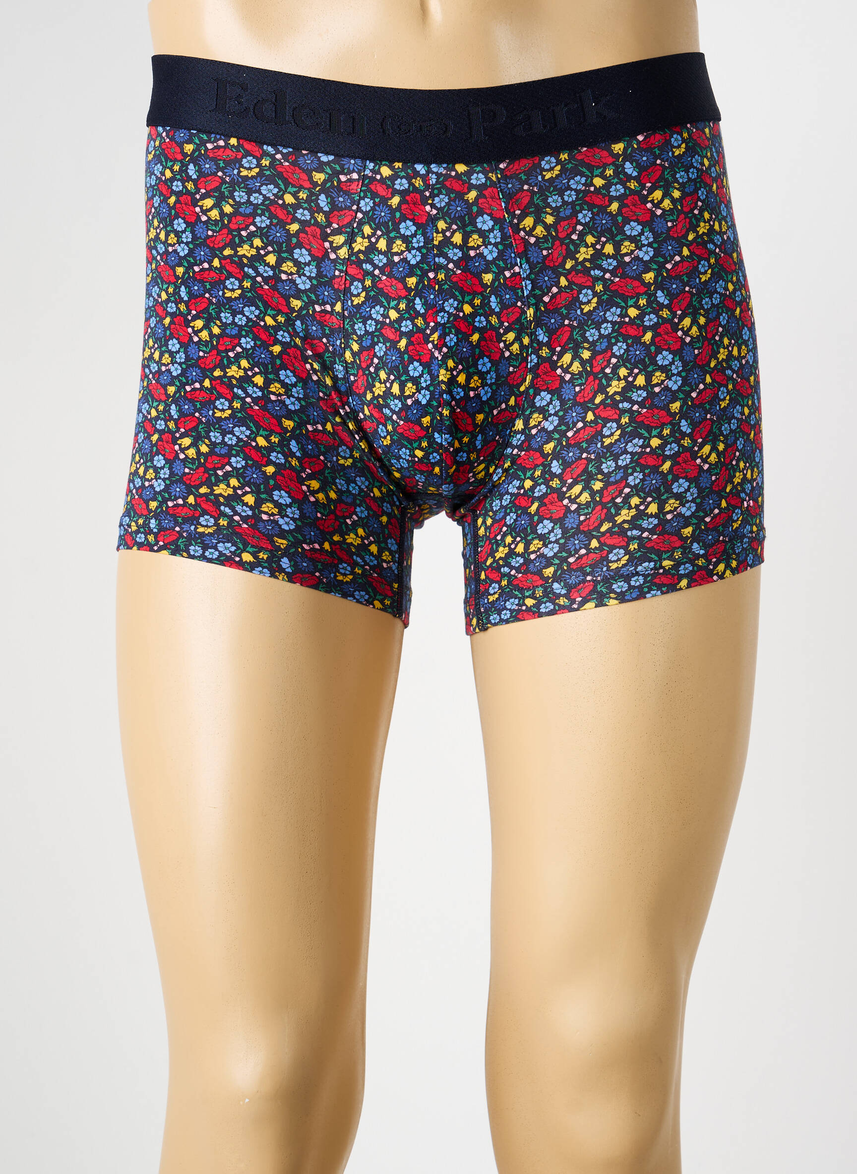 Boxer stretch bleu EDEN PARK homme